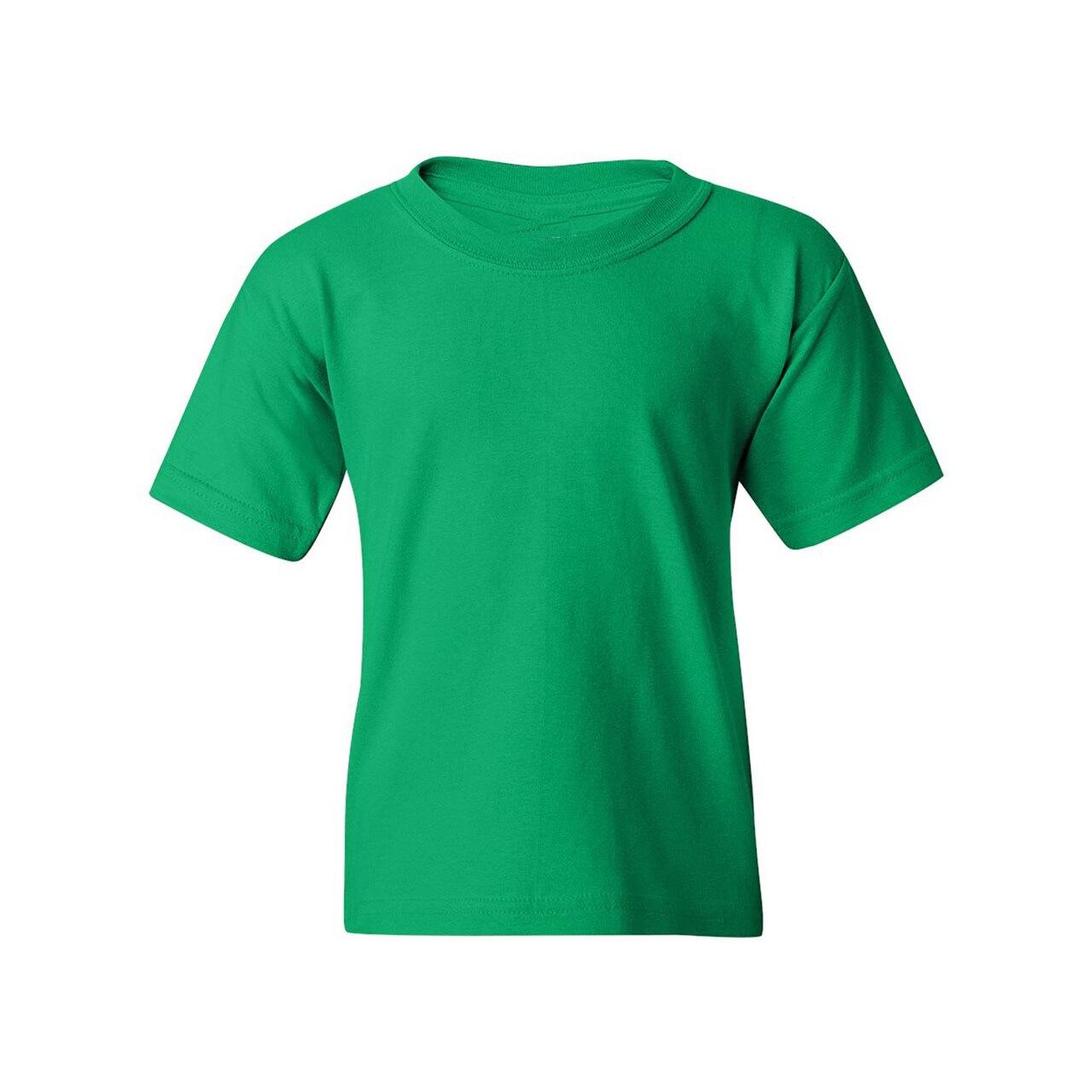 Youth Short Sleeve Heavy Cotton T-Shirt Breathable and Long Lasting